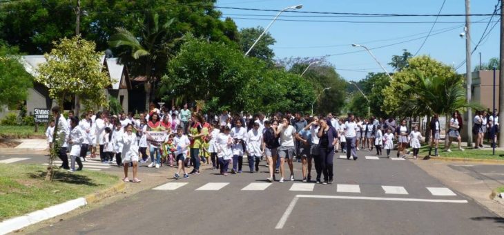 CAMINATA CON ALUMNOS DE LA ESCUELA PRIMARIA, SECUNDARIA Y JARDÍN MATERNAL