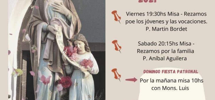 CERRAMOS LA NOVENA DE SANTA ANA