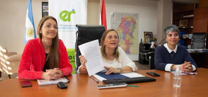 CONVENIO CON EL MINISTERIO DE DESARROLLO SOCIAL DE LA PROVINCIA