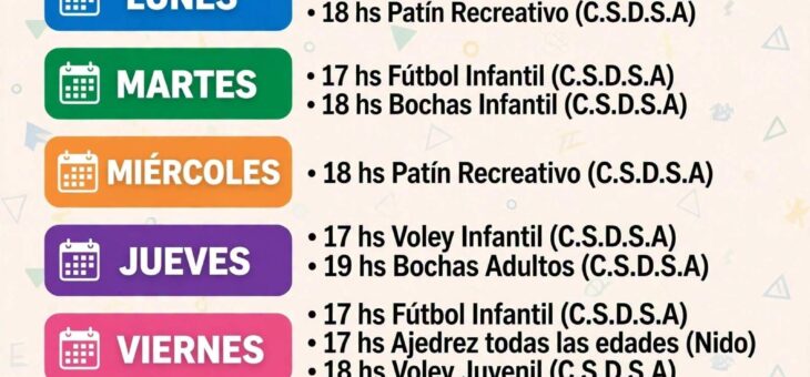 ACTIVIDADES DEPORTIVAS Y RECREATIVAS MUNICIPALES