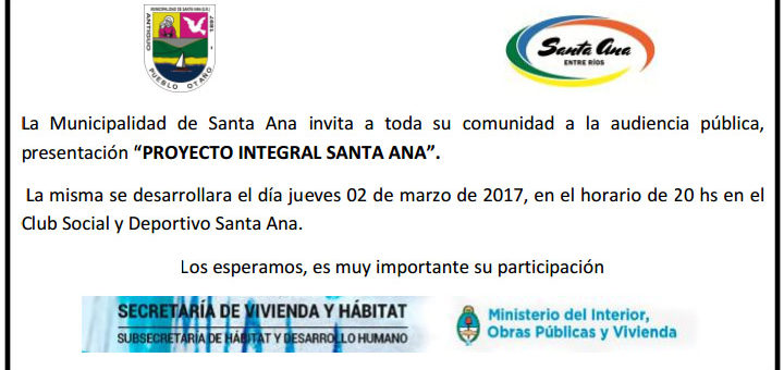 PROYECTO INTEGRAL SANTA ANA