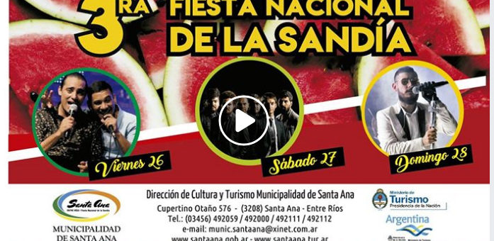 Precio de Entradas para la III Fiesta Nacional de la Sandia