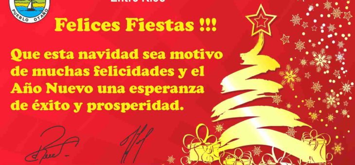 ¡FELICES FIESTAS!